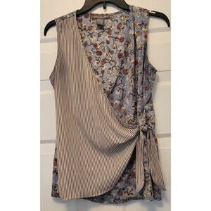 Kate & Mallory Womens Blouse Floral Sleeveless Top (Size Small) Shirt